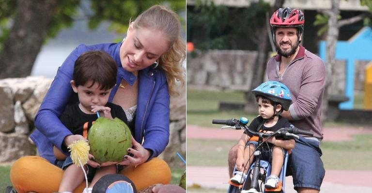 Eriberto Leão e seu filho, João, gravam o 'Estrelas' com Angélica - Fábio Martins/AgNews