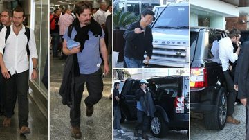 Elenco de 'Se Beber, Não Case' desembarca no Aeroporto Internacional do Rio de Janeiro e vai para o hotel em que ficará hospedado, em Ipanema - Delson Silva, Gabriel Rangel e Andre Freitas/Ag News