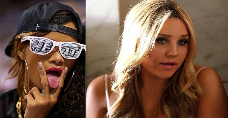 Amanda Bynes negou que os recados de domingo à noite teriam sido escritos por ela - Getty Images/Foto montagem