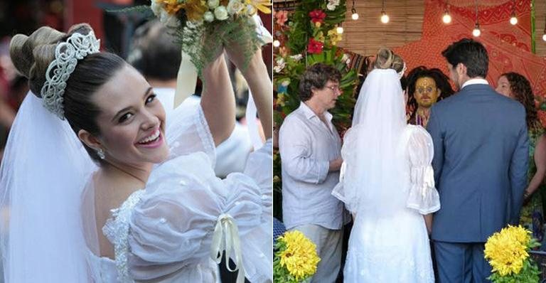 O casamento de Bruno (Rodrigo Simas) e Fatinha (Juliana Paiva) em 'Malhação' - Malhação / TV Globo