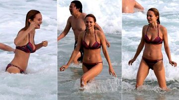 Heather Graham exibe boa forma em praia no Rio de Janeiro - Dilson Silva/ AgNews