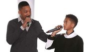 Will Smith e o filho Jaden durante a pré-estreia de "Depois da Terra" em Londres - Tim P. Whitby/Getty Imagens