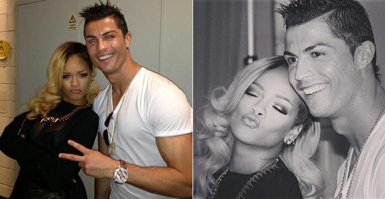 Cristiano Ronaldo tieta Rihanna em Lisboa, Portugal, e vice e versa - Reprodução/Facebook/Instagram