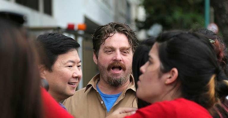 Ken Jeong e Zach Galifianakis conversam com fãs no Rio - André Freitas/AgNews