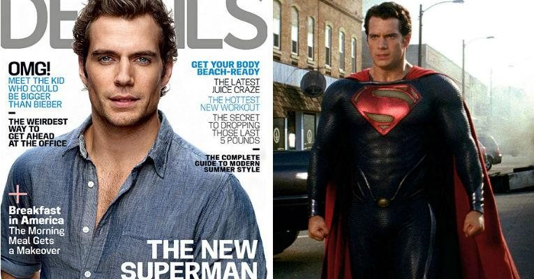 Henry Cavill, o novo super-homem - Fotomontagem