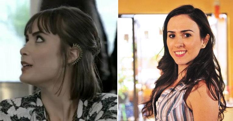 Patrícia (Maria Casadevall) e Valdirene (Tatá Werneck) de "Amor à Vida" usam ear cuff. Veja como aderir à tendência! - Foto-montagem