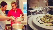 Edson Celulari e o filho, Enzo, se divertem na cozinha - Reprodução / Instagram