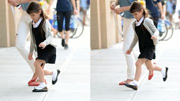 Suri Cruise surge fofa até com uniforme escolar - Grosby Group