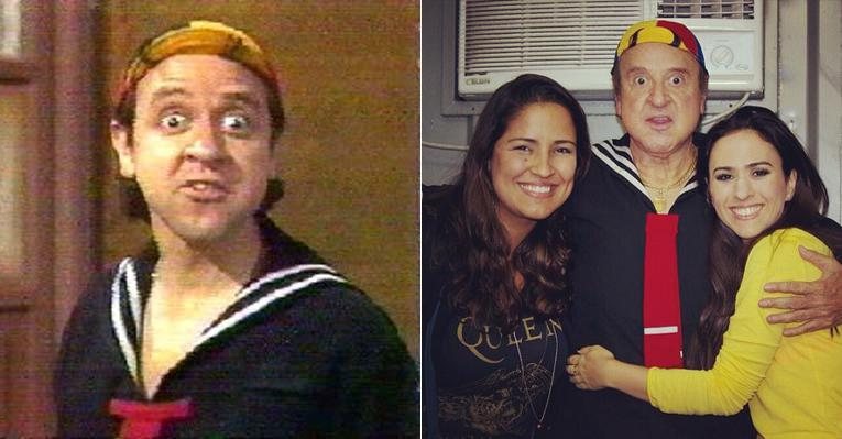 Tatá Werneck tieta Carlos Villagrán, o Quico do seriado 'Chaves' - Fotomontagem