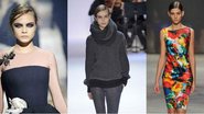 Os tecidos tecnológicos apareceram nas coleções da Lanvin e Balenciaga - Foto-montagem