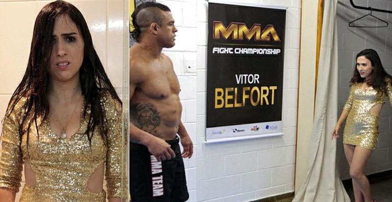 Valdirene (Tatá Werneck) e Vitor Belfort - Divulgação/TV Globo