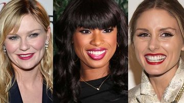 Kirsten Dunst, Jennifer Hudson e Olivia Palermo são exemplos de como o batom certo pode valorizar a maquiagem - Getty Images