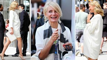 Cameron Diaz e a barriga de mentira. Até assim ela fica bem! - The Grosby Group