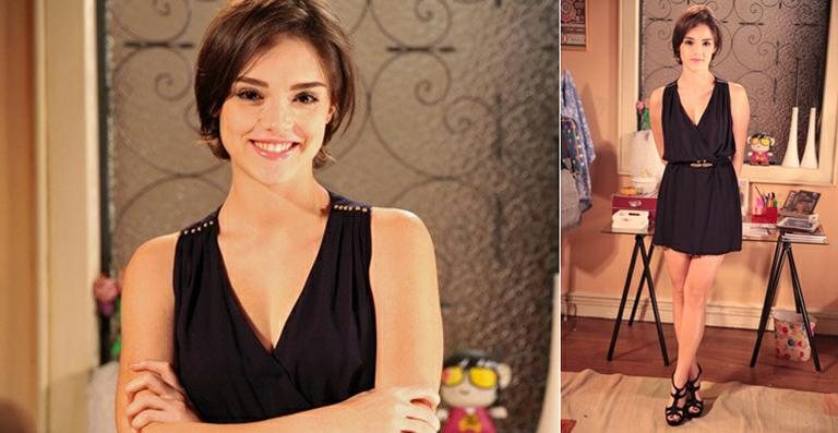 Novo visual de Isabelle Drummond na novela 'Sangue Bom' - Reprodução / TV Globo