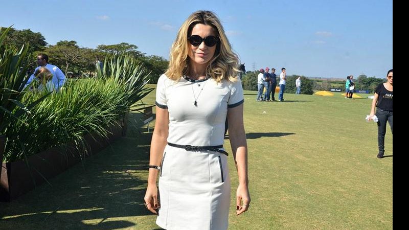 A atriz Flávia Alessandra durante torneio de polo em Campinas - Caio Duran/AgNews