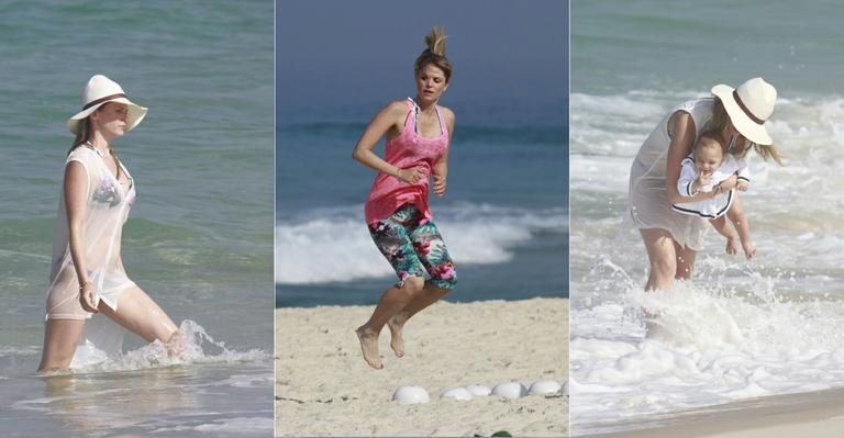 Susana Werner volta ao calor do Rio de Janeiro e curte o sábado da praia da Barra da Tijuca - Dilson Silva/Ag News