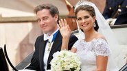 Christopher O'Neill e a princesa Madeleine da Suécia, após o casamento em Estocolmo - orsten Laursen/Getty Images