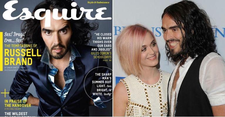 Russel Brand e Katy Perry já foram casados - Divulgação/Getty Images