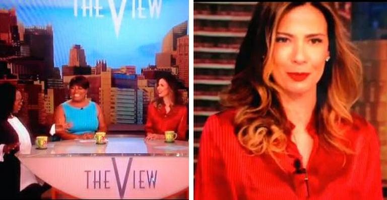 Luciana Gimenez participa do programa The View, da rede ABC - Reprodução/TV