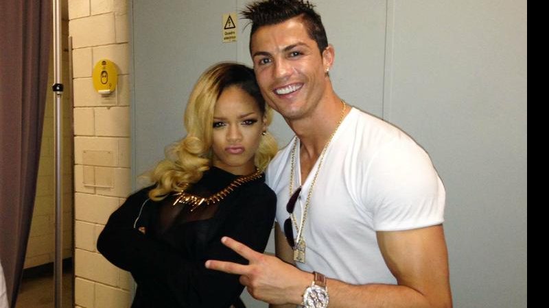 Cristiano Ronaldo e Rihanna - Reprodução