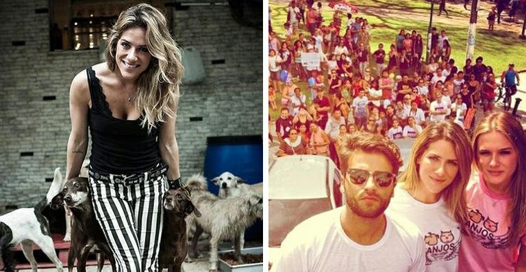 A atriz Giovanna Ewbank deseja abrir uma ONG para cuidar de animais ao lado de Bruno Gagliasso e Fiorella Mattheis - Reprodução/Facebook