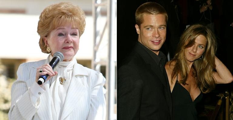 Debbi Reynolds compara sua história com a de Jennifer Aniston e Brad Pitt - Getty Images