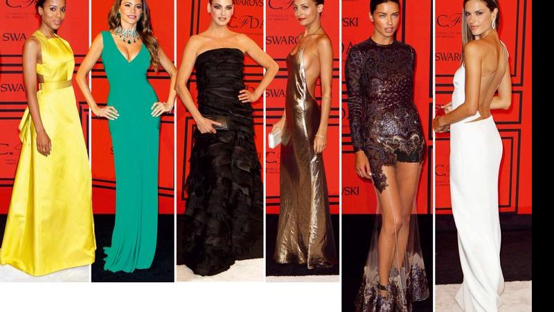 Beldades fazem bonito com decotes, brilhos e cores no concorrido tapete vermelho do CFDA Awards 2013 - Reuters