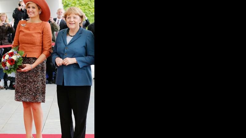 As poderosas Máxima Zorreguieta e Angela Merkel - Tobias Schwartz/Reuters