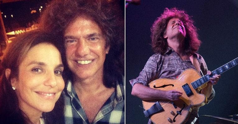 A cantora Ivete Sangalo foi ao show de Pat Metheny em Salvador e publicou uma foto com o guitarrista nas redes sociais - Foto-montagem