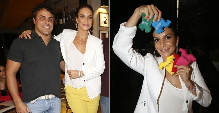 Ivete Sangalo encontrou o ex-namorado, Marcelo Rangel, em coletiva de imprensa - Fred Pontes/Divulgação