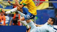 Neymar durante partida da Seleção contra a França - -