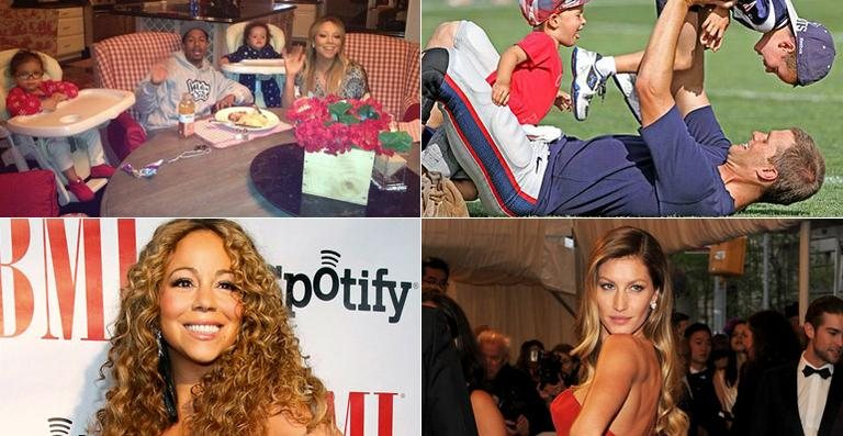 Mariah Carey e Gisele Bündchen celebram o Dia dos Pais dos EUA - Reprodução / Facebook