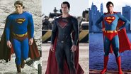 Henry Cavill é o primeiro super-homem a usar o uniforme de Clark Kent sem a tradicional cueca vermelha sobre a calça - Fotomontagem