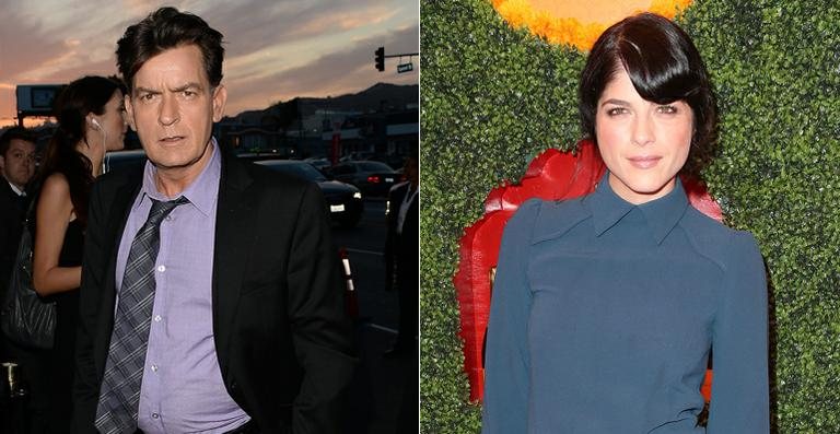 Charlie Sheen X Selma Blair - Getty Images