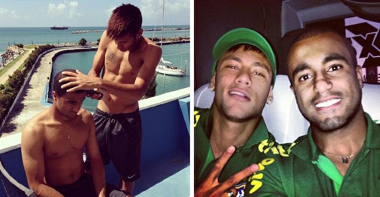 Neymar e Lucas - Reprodução/Instagram