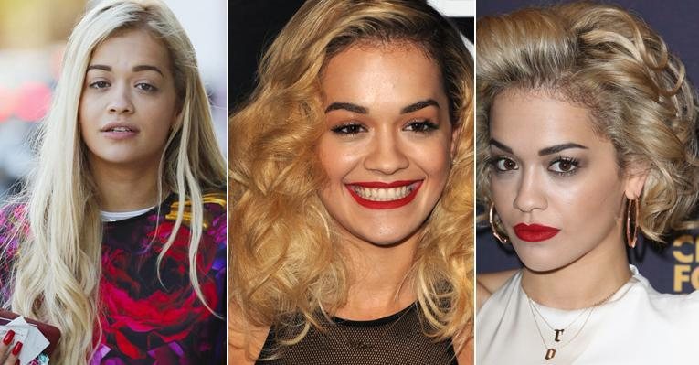 Rita Ora muda o visual novamente em menos de três meses - Foto-montagem