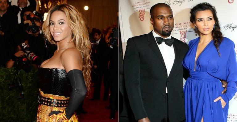 Beyoncé parabeniza Kim Kardashian e Kanye West - Getty Images