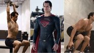 Henry Cavill exibe o treino pesado que aderiu para se transformar no Superman - Fotomontagem