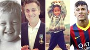 Luciano Huck e Neymar quando eram pequenos - Reprodução/Twitter/Instagram