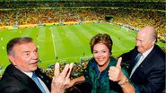 Dilma abre Copa das Confederações ao lado de Marin e Blatter - Reuters e Roberto Stuckert Filho/PR