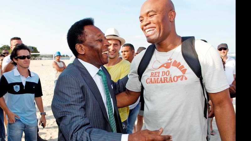 Anderson Silva e Pelé se conhecem - Marcos Pinto