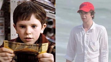 Freddie Highmore curte praia no Rio de Janeiro - Reprodução e Delson Silva/AgNews