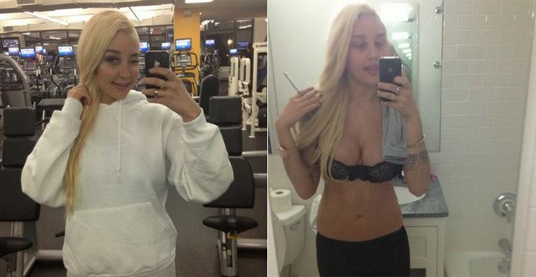 Amanda Bynes antes da cirurgia para retirar os implantes nos seios - Reprodução / Twitter