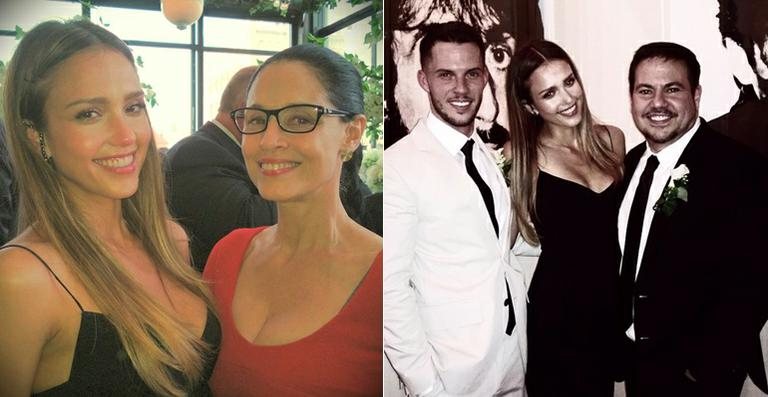 Sonia Braga e Jessica Alba no casamento de Narciso Rodriguez e Thomas Tolan - Reprodução / Instagram