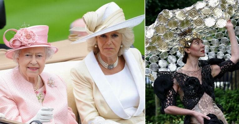 Na última edição do Royal Ascot, a realeza usou chapéus discretos e as plebeias ousaram - Foto-montagem