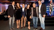 Márcio Garcia e a mulher, Andréa, elogiaram o evento de João Doria, que ainda recebe Rosana Jatobá, Guilherme Arantes e Victor Fasano - Maíra Vieira