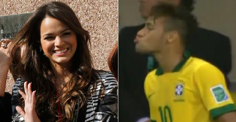 Bruna Marquezine comenta 'beijinho' de Neymar - Reuters e Reprodução