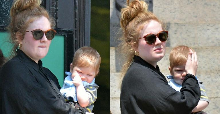 Adele com o filho Angelo - Grosby Group