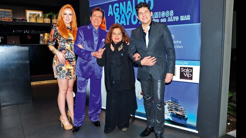 Agnaldo Rayol e amigos em lançamento de seu novo DVD. - João Passos / Brasil Fotopress