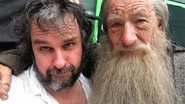 Peter Jackson e o ator Ian McKellen - Reprodução Facebook